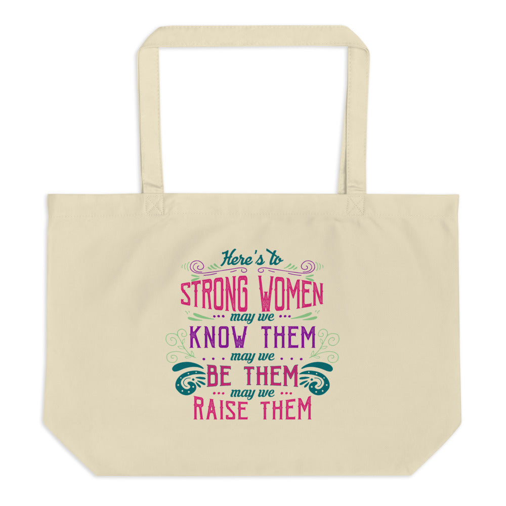 You're Never Too Small To Make A Difference Extra Large Organic Cotton Tote  Bag
